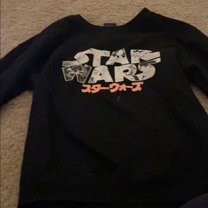 Star Wars crew neck shirt.